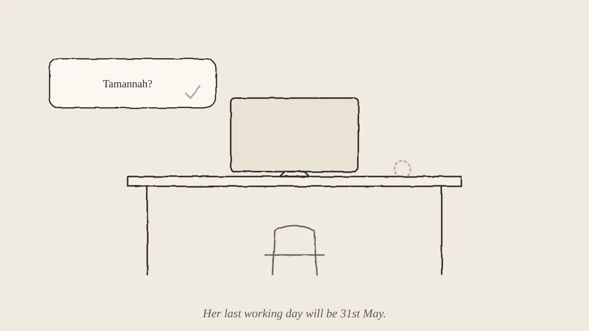 Pencil sketch for Her Last Day